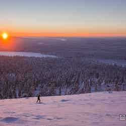 ラップランド地方の夕焼け／画像提供：フィンランド政府観光局