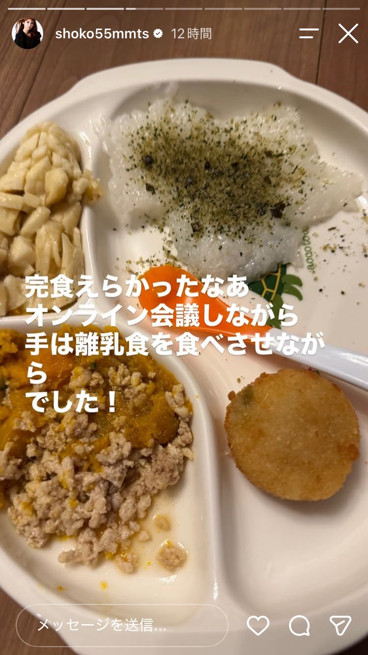 中川翔子Instagramストーリーズより