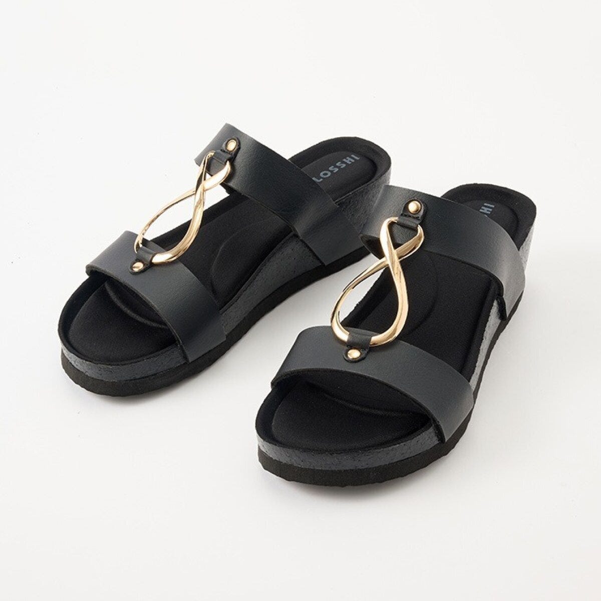 しまむらのメタルパーツサンダル（FIBER