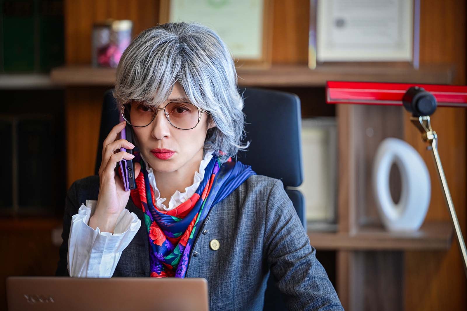 水野美紀「離婚しない男―サレ夫と悪嫁の騙し愛―」第7話より（C）テレビ朝日