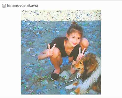 吉川ひなの、元祖“8等身”の幼少期写真が話題「脚長すぎる」「これぞ美少女」