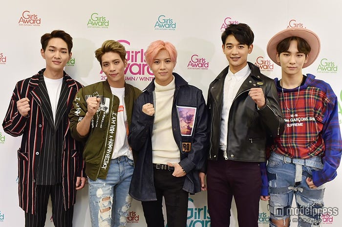 SHINee(左から)オンユ、ジョンヒョン、テミン、ミンホ、キー
