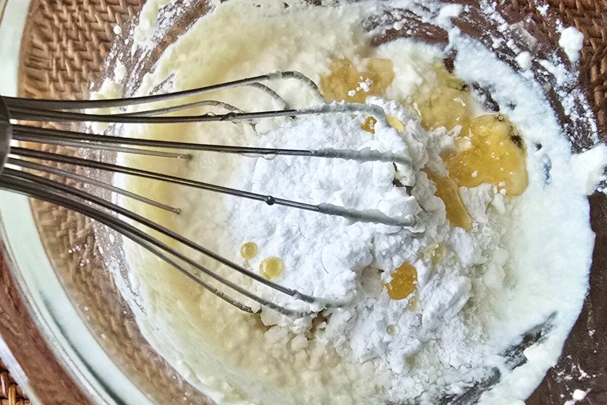 ふわふわ豆腐餅・片栗粉