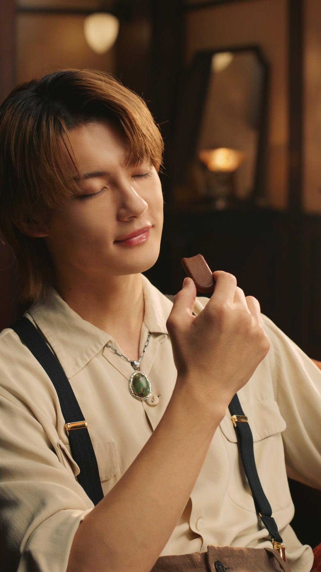 佐野勇斗／「明治 生のとき」縦型WEB CM 生のとき　「余韻」篇より（提供写真）