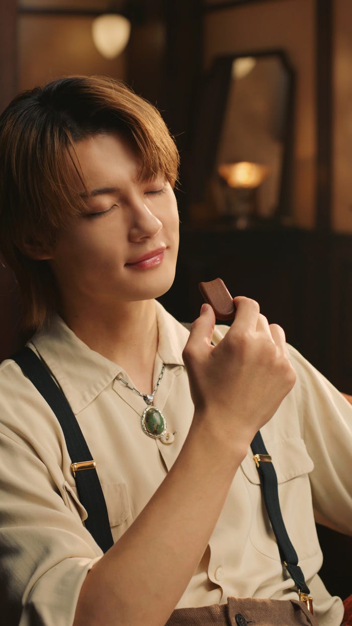 佐野勇斗/「明治 生のとき」縦型WEB CM 生のとき 「余韻」篇より(提供写真)