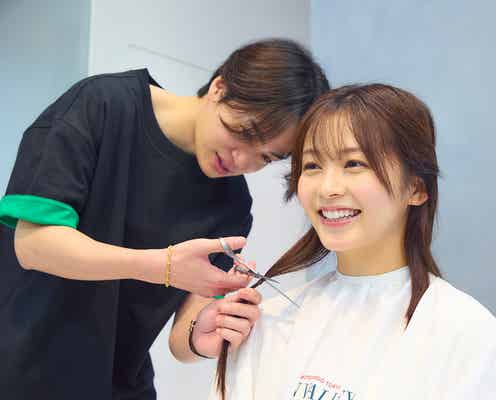 timelesz菊池風磨、久間田琳加にハサミ入れ 初対面で“25cmヘアカット”共同作業「夢に出てきそうなくらい緊張した」【私たちが恋する理由】