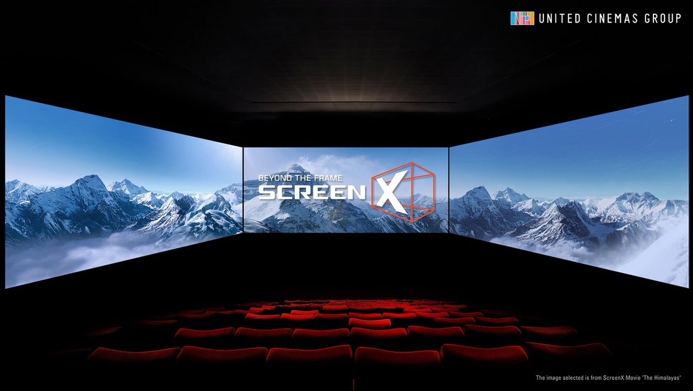 お台場に日本初の3面上映型シアター「スクリーン・エックス」導入　270度の視界で感じる新次元の映像世界／画像提供：ユナイテッド・シネマ