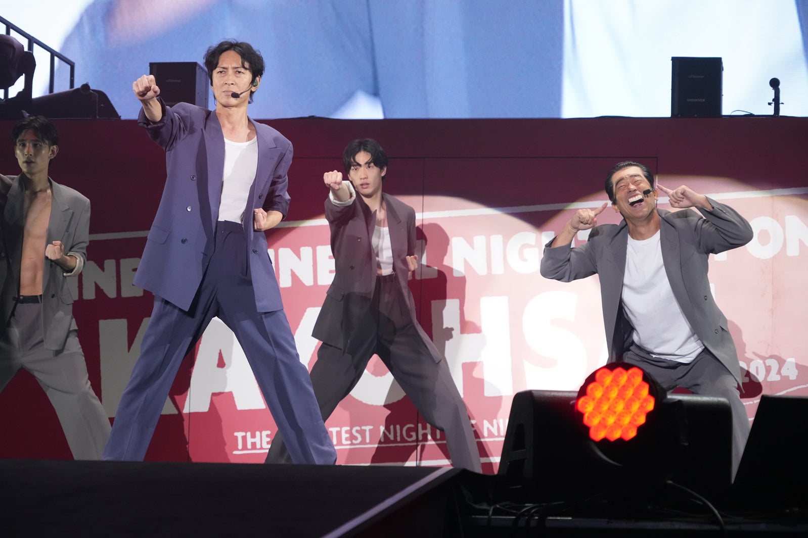 矢部浩之、原口あきまさ「ニッポン放送開局70周年記念ナインティナインのオールナイトニッポン歌謡祭」（提供写真）