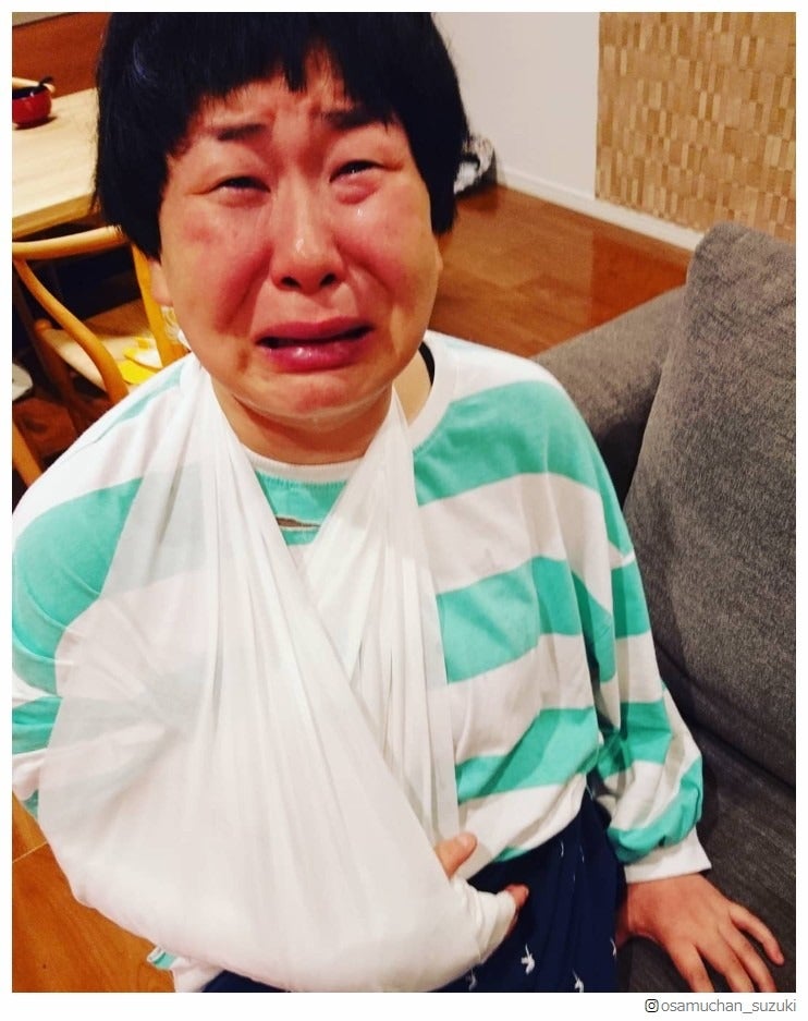 森三中・大島美幸、骨折「手がグニュっと行った」夫・鈴木おさむ氏が報告