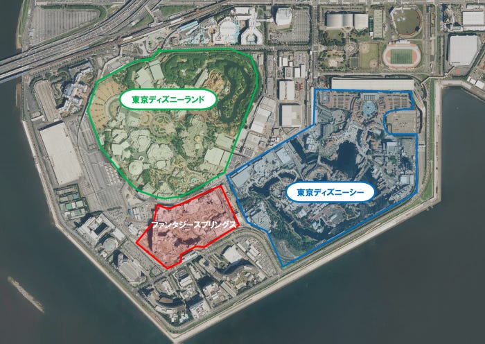 航空写真(C)Disney