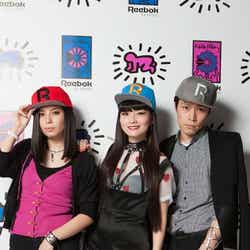 秋元梢は3姉弟で来場