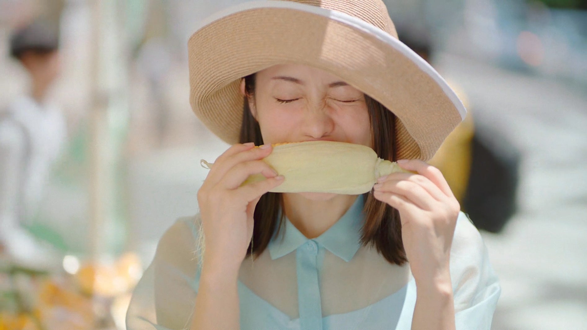 石原さとみ／新CM「和光市_みずみずしい街」篇より（提供写真）