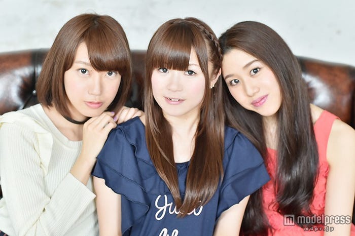 「TOKYO IDOL FESTIVAL」への出演が決定したRe:ガールズ(左から)千畝あずみ、愛内みさ、yui