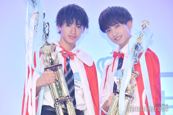 グランプリ・西岡将汰くん、準グランプリ・後藤聖那くん (C)モデルプレス