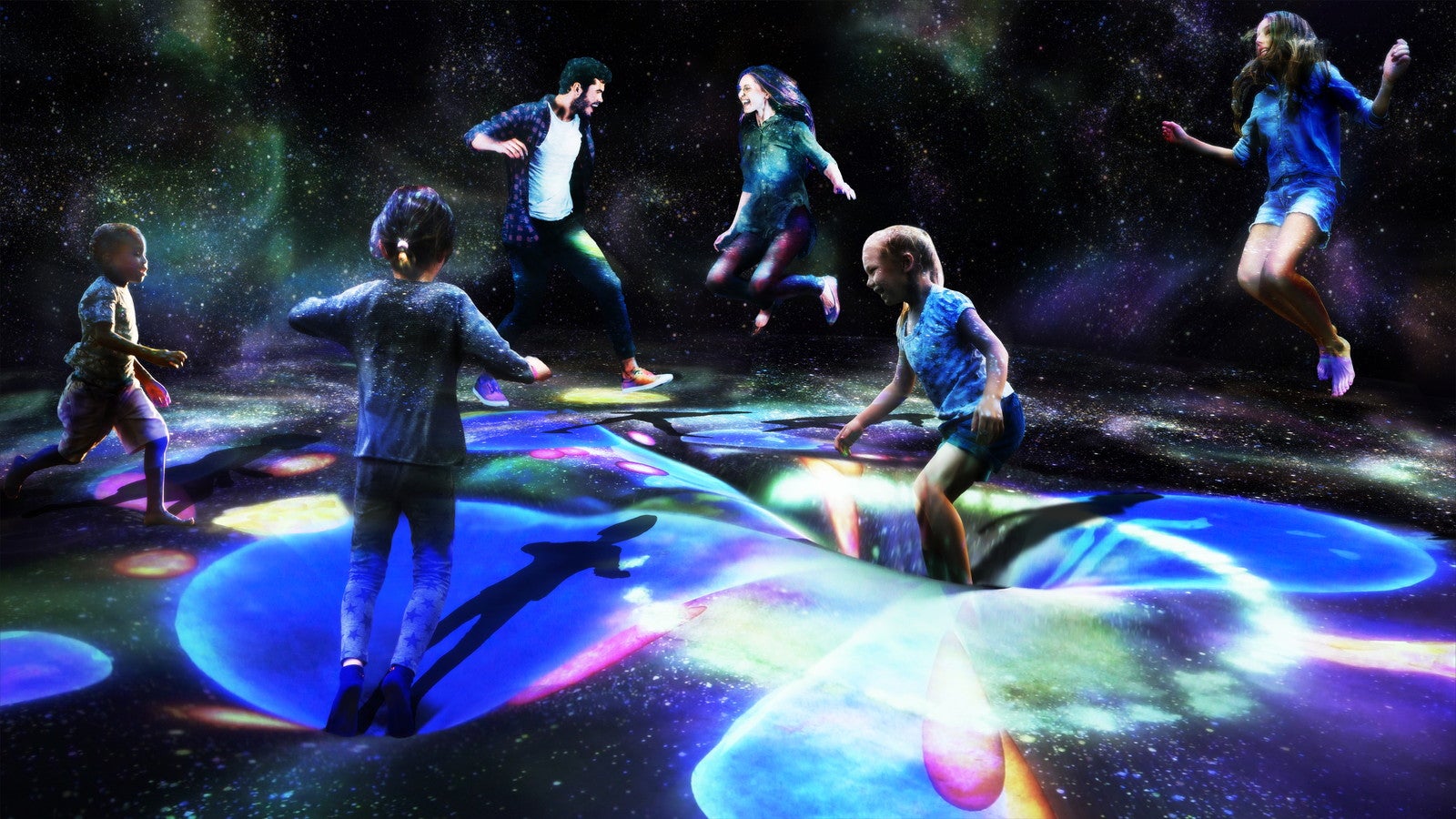 ポヨンポヨン宇宙 / Boing Boing Universe／画像提供：チームラボ