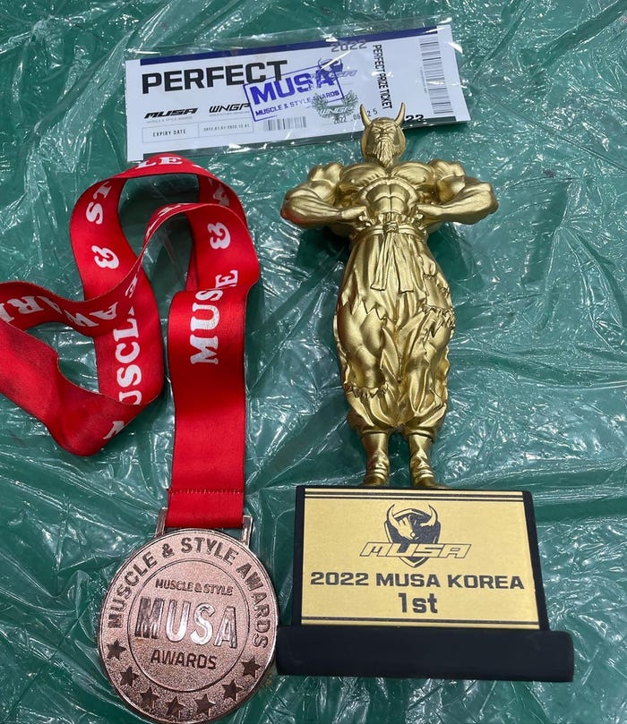 金子賢のトロフィー(提供写真)