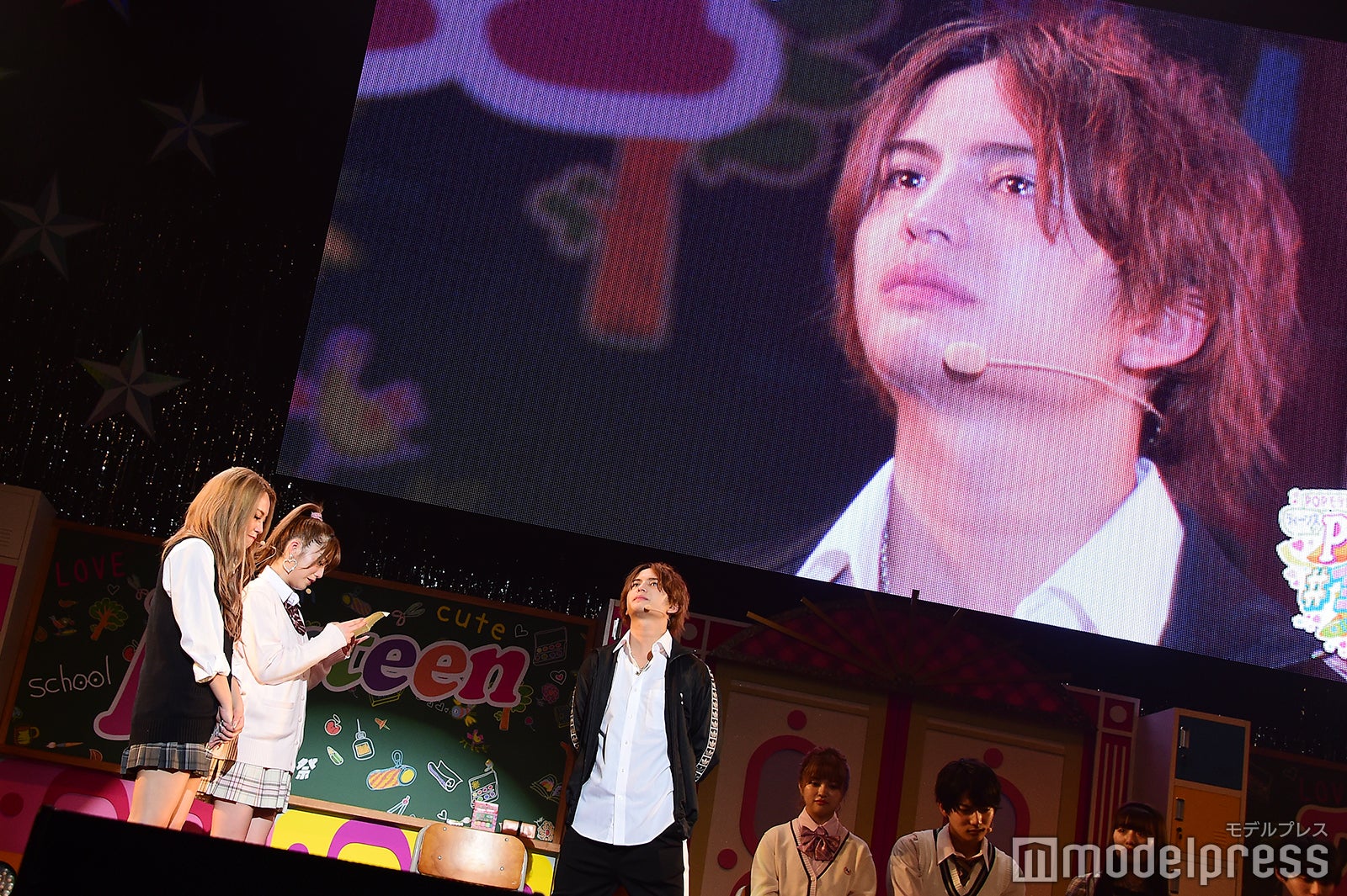 土屋怜菜（れいぽよ）、中野恵那（ちゃんえな）、中島健（けんけん） （C）モデルプレス