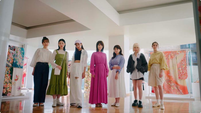 京都きもの友禅「あなただけの、ハタチが見つかる。」篇新CM(提供写真)