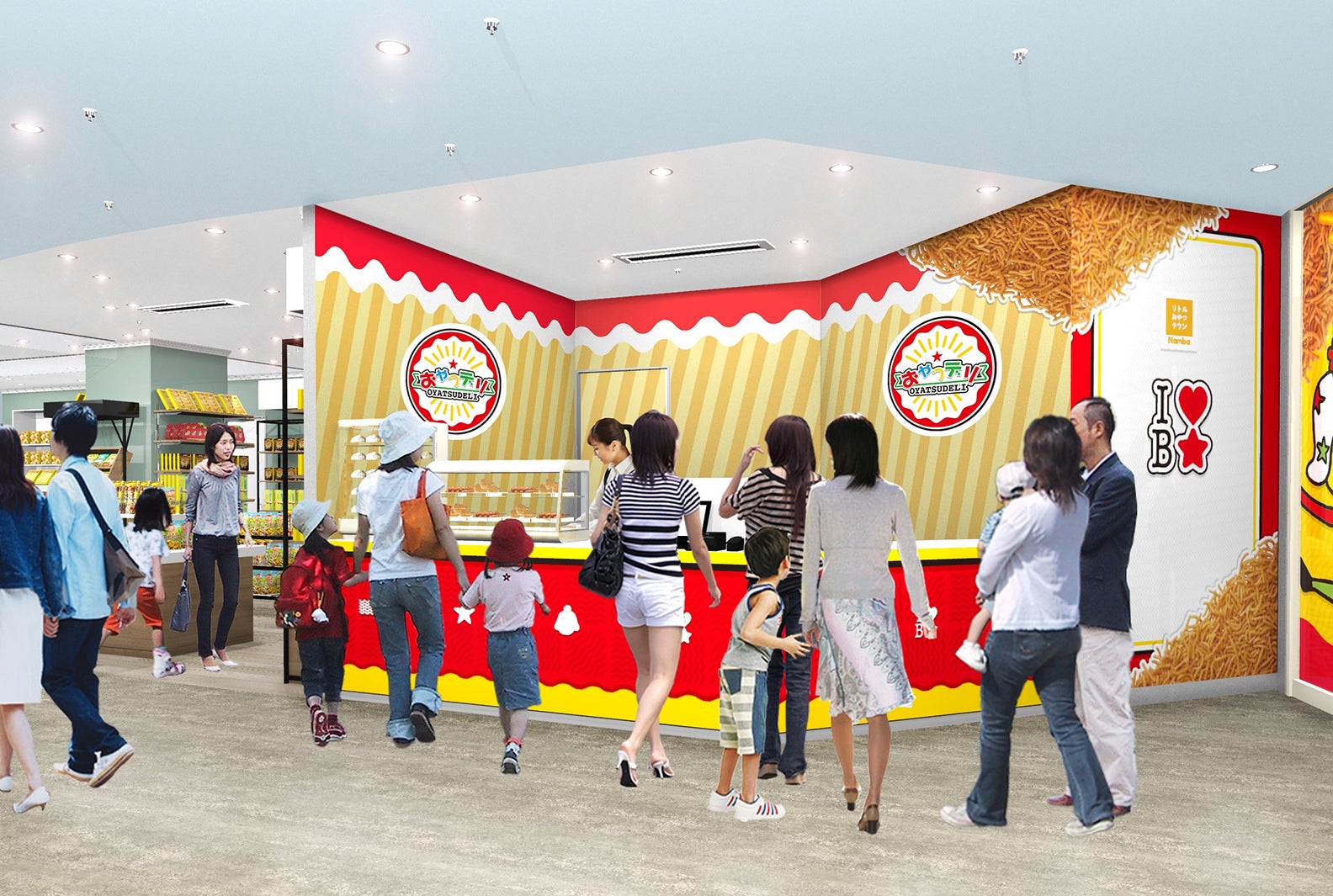 「リトルおやつタウンNamba」施設イメージ／画像提供：おやつタウン