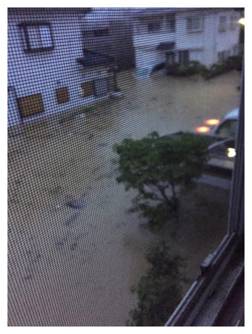豪雨被害の様子/ブルゾンちえみオフィシャルブログ(Ameba)より