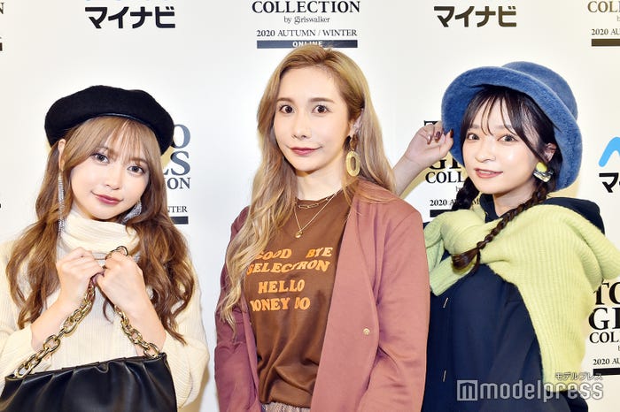 ヘラヘラ三銃士(左から)まりな、ありしゃん、さおりん(C)モデルプレス