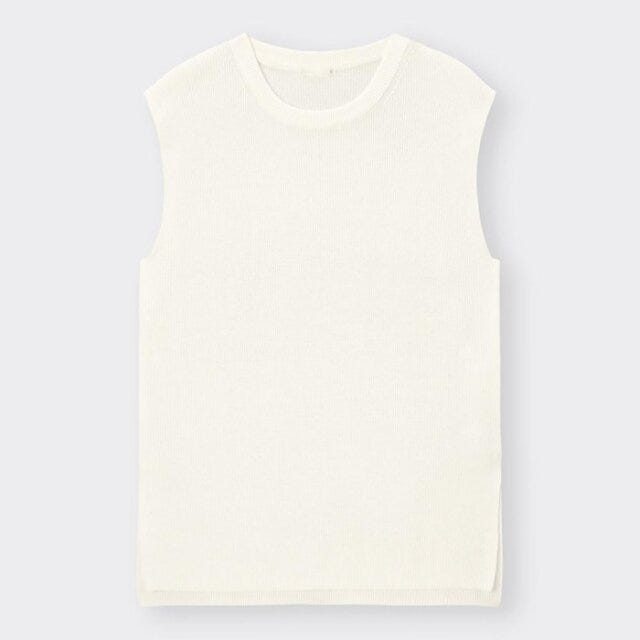 GU　全身コーデ　着こなしパターン　6種　マンネリ解消　たむ　イラスト　フレンチスリーブセーター