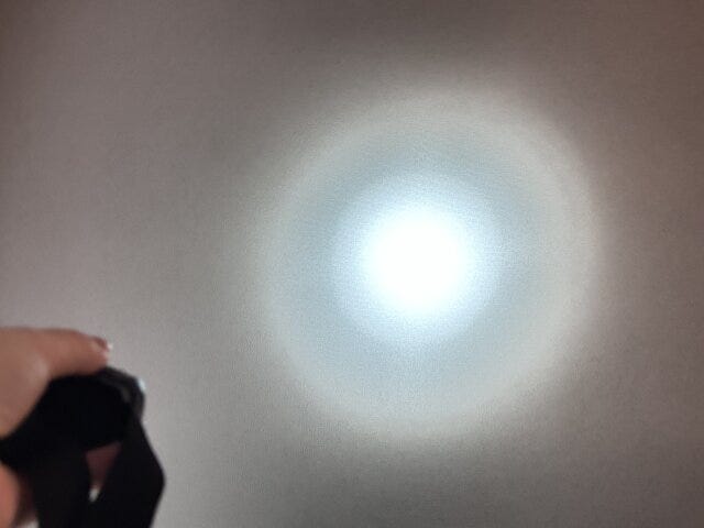 モーションセンサー付ヘッドライト　強点灯