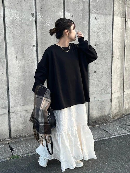 モノトーン オーバーサイズ