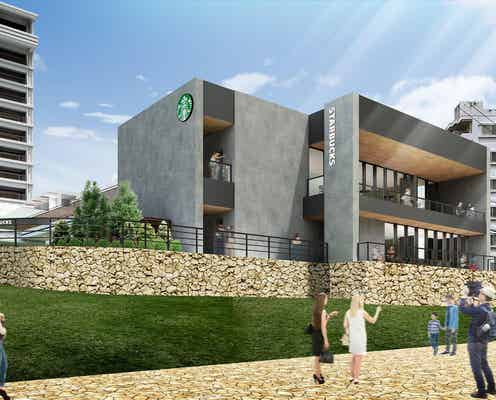 スタバ、沖縄北部にテラス席付きの新店舗 海洋博公園や海を一望