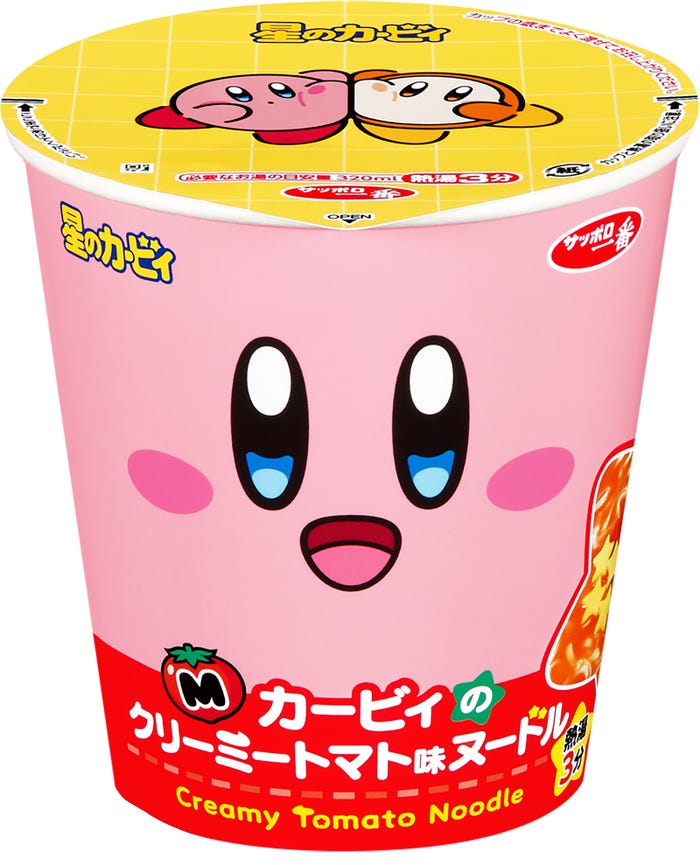 星のカービィ クリーミートマト味ヌードル(C)Nintendo/HAL Laboratory, Inc.