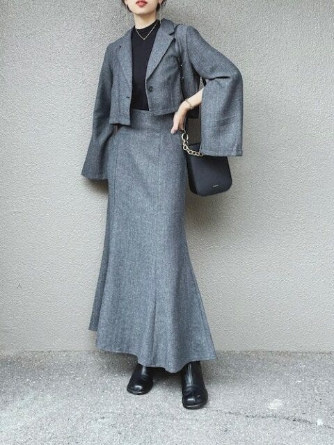 ジャケット　コーデ　秋