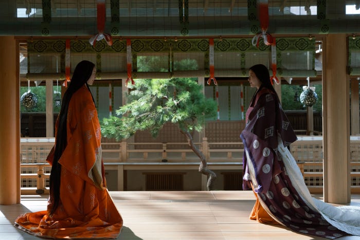 黒木華、吉高由里子「光る君へ」第47話(C)NHK