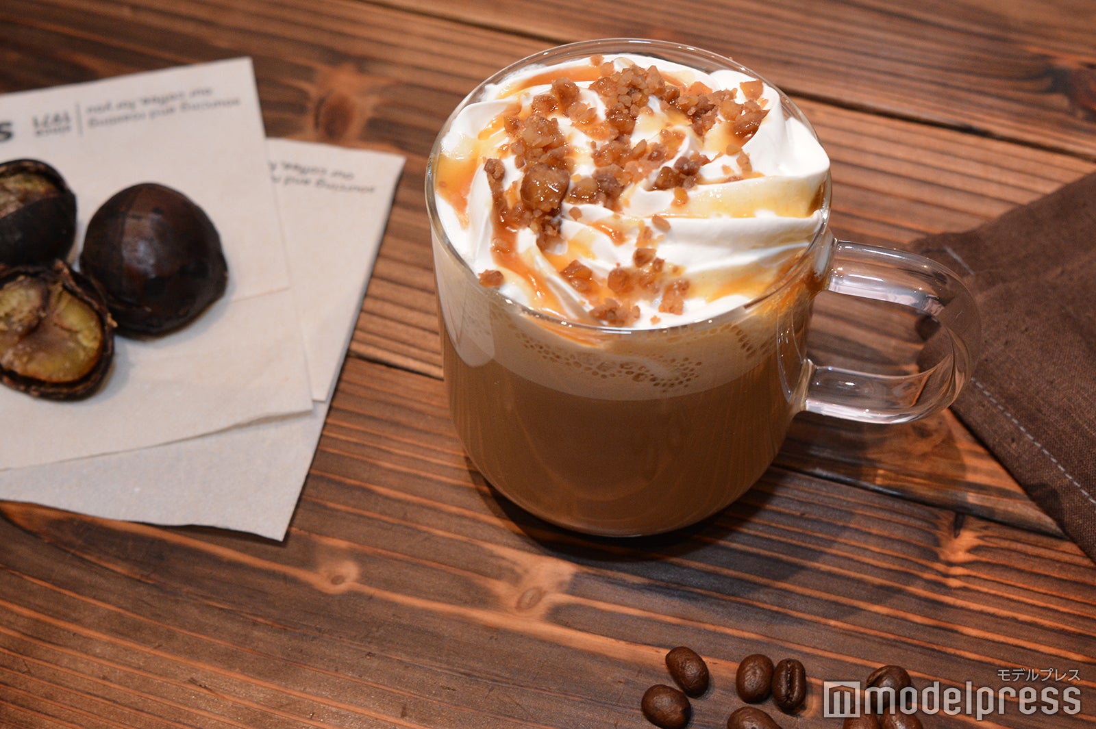 焼き栗 ラテ（C）モデルプレス
