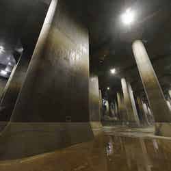 生で見上げる支柱は迫力大/画像提供:国土交通省江戸川河川事務所