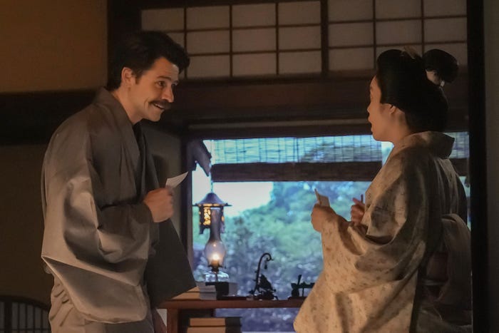 トミー・バストウ、高石あかり「ばけばけ」第77話(C)NHK