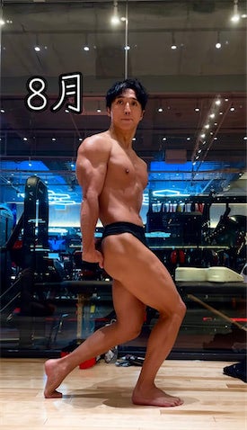 コロチキ西野、4ヶ月前→現在の肉体を比較「カッコ良すぎる」「なかやまきんに君みたい」