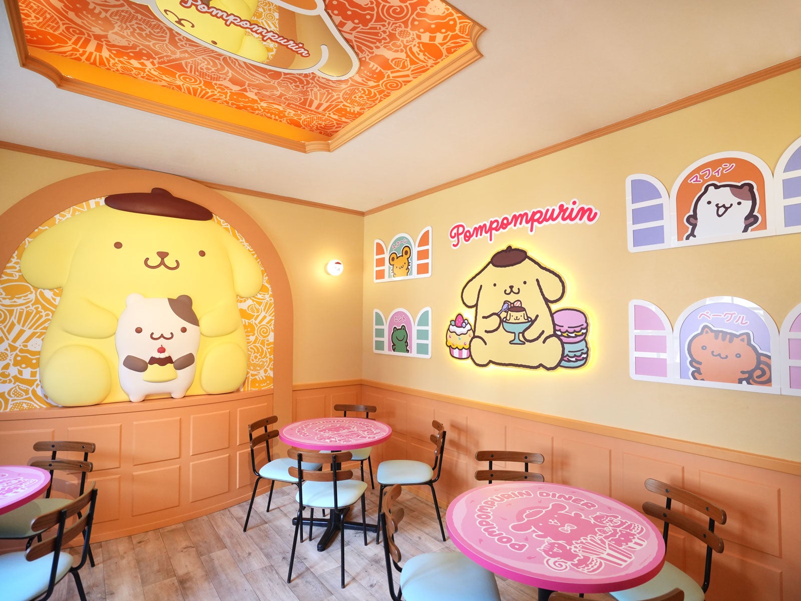 ハーモニーランド、ポムポムプリン30周年イベント開幕！ダイナーで360度“可愛い”に浸る