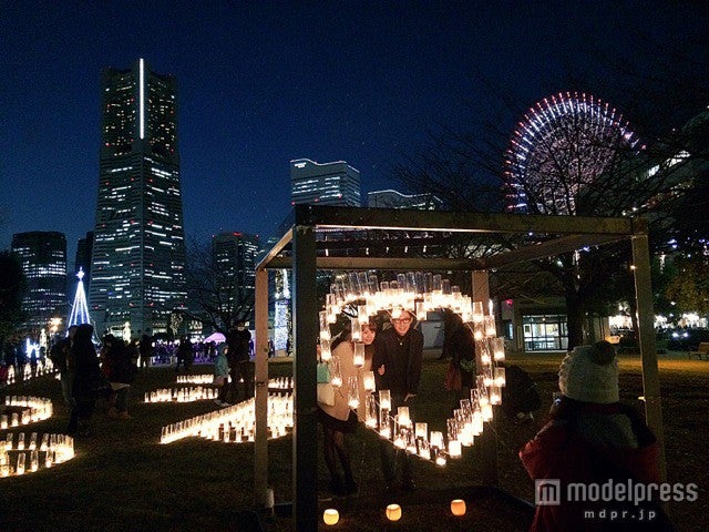 I LOVE YOKOHAMA～スマイル キャンドル ナイト～（作品イメージ）／画像提供：スマートイルミネーション横浜実行委員会