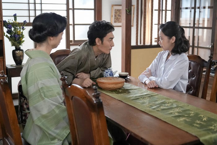 市川実和子、草なぎ剛、趣里「ブギウギ」第57話(C)NHK