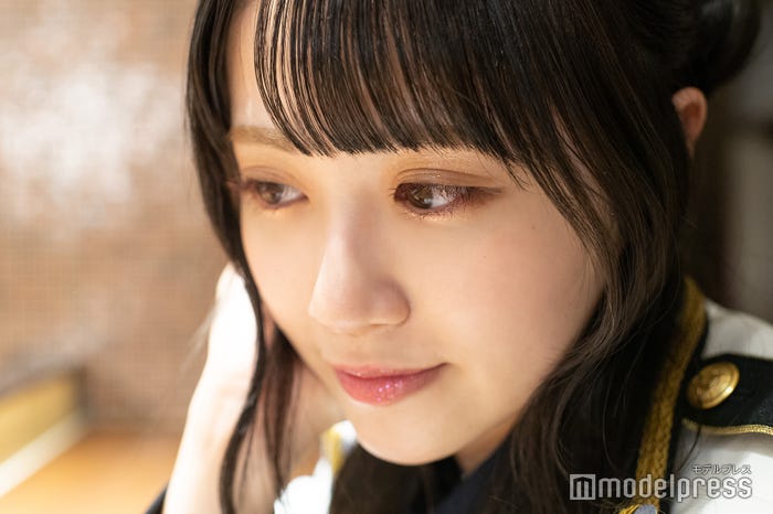 中村舞のアイメイククローズアップ/カラーマスカラが垢抜けポイント (C)モデルプレス