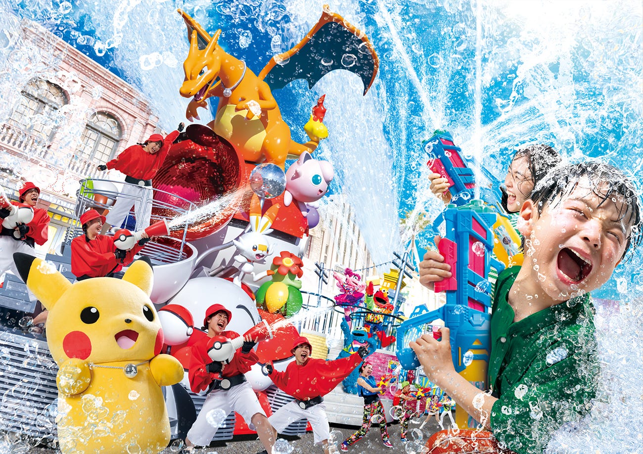 USJ、夏イベント「NO LIMIT! クール・サマー」7月1日から “びしょぬれ”パレードに新キャラ仲間入り