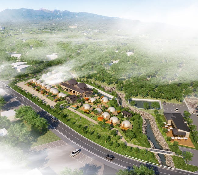 栃木にグランピング施設「ネン那須高原」贅沢BBQ&天然温泉やサウナ完備