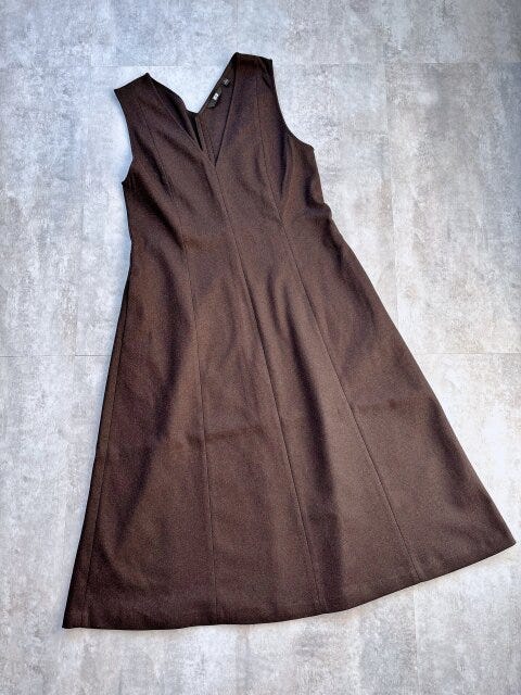 ユニクロブラッシュドジャージーワンピース　DARK