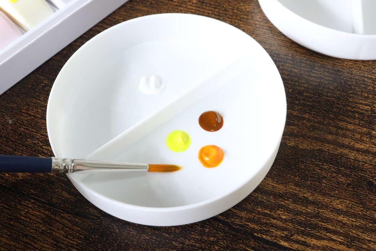 絵の具用溶き皿(5個) 仕切り 絵の具用溶き皿(5個) 仕切り