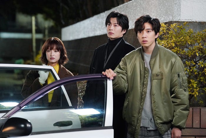 (左から)門脇麦、田中圭、坂東龍汰/「リバーサルオーケストラ」第8話より(C)日本テレビ