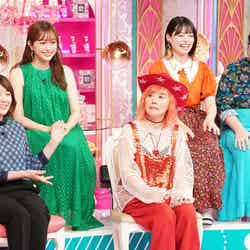 （左から）菊池桃子、菊地亜美、野沢直子、きりやはるか、あんり（C）日本テレビ