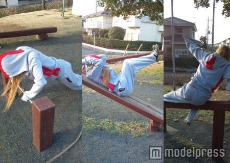 筋力トレーニングを実践する越川真美