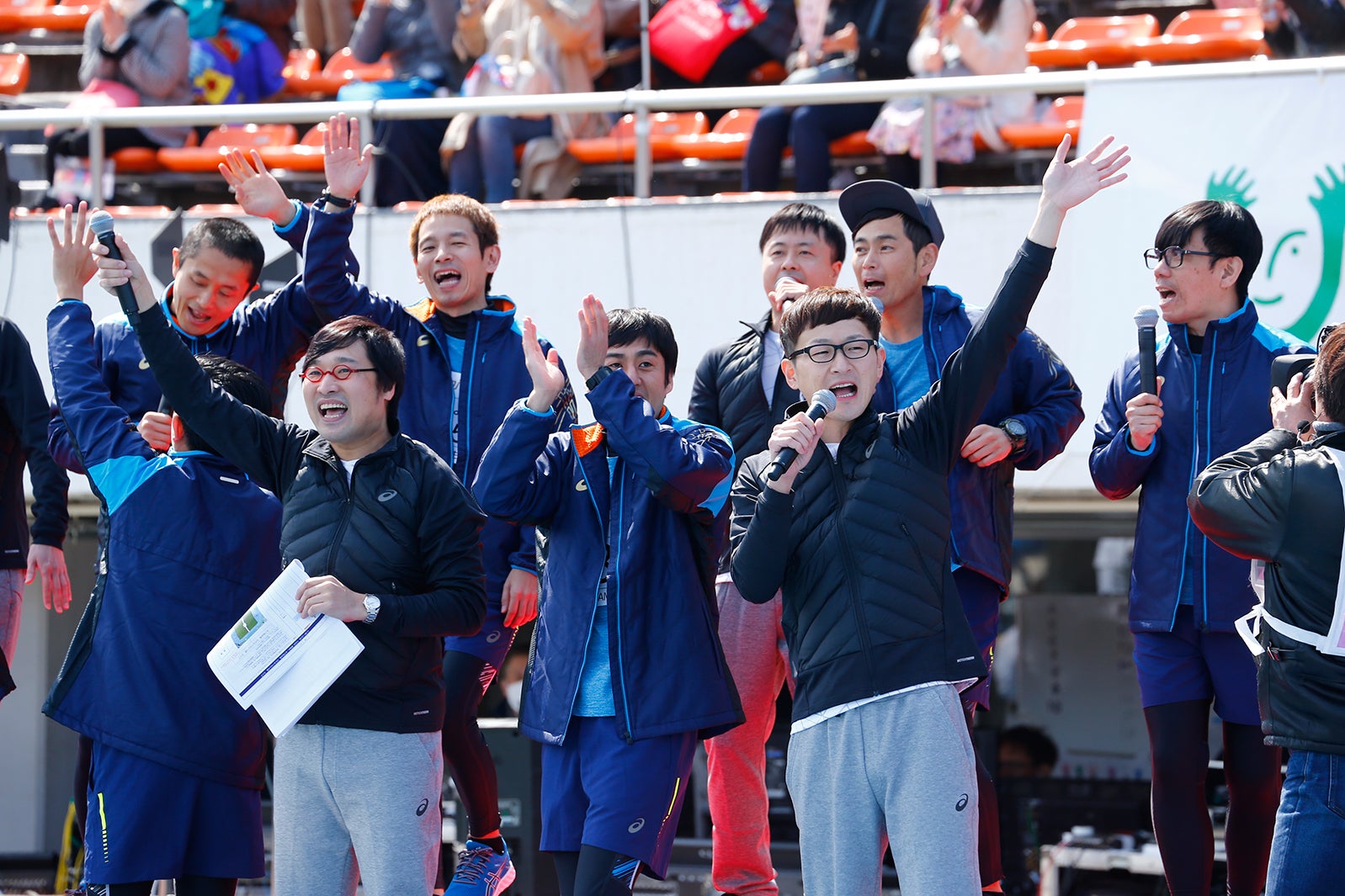 パラ駅伝の様子（提供写真）