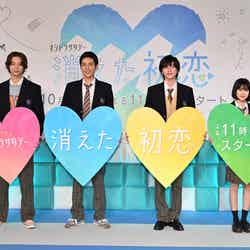 （左から）鈴木仁、目黒蓮、道枝駿佑、福本莉子（C）テレビ朝日