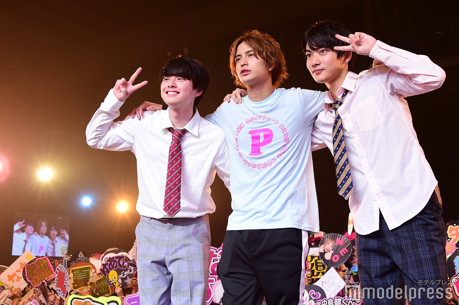 本田響矢（きょーちゃん）、中島健（けんけん）、那須泰斗（たいころりん） （C）モデルプレス